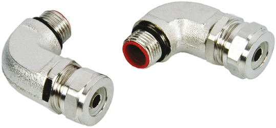 Adaptaflex Nickel Plated, Conduit Fitting, 12 mm Nominal Size, M16, Brass, Silver IP67 rating