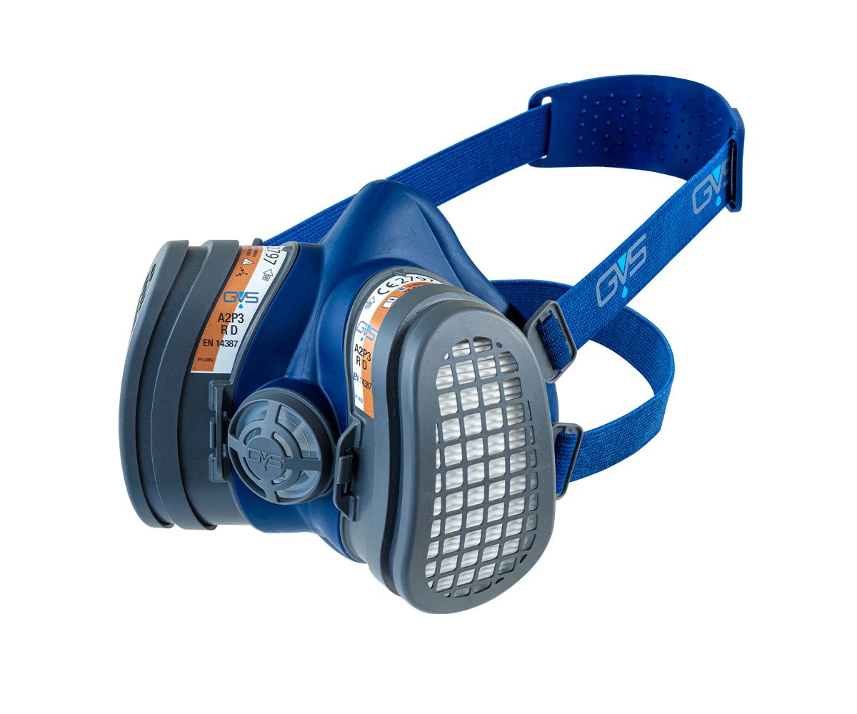 GVS Elipse Series Half Mask Replacement Filter Included Half Mask, Size M/L