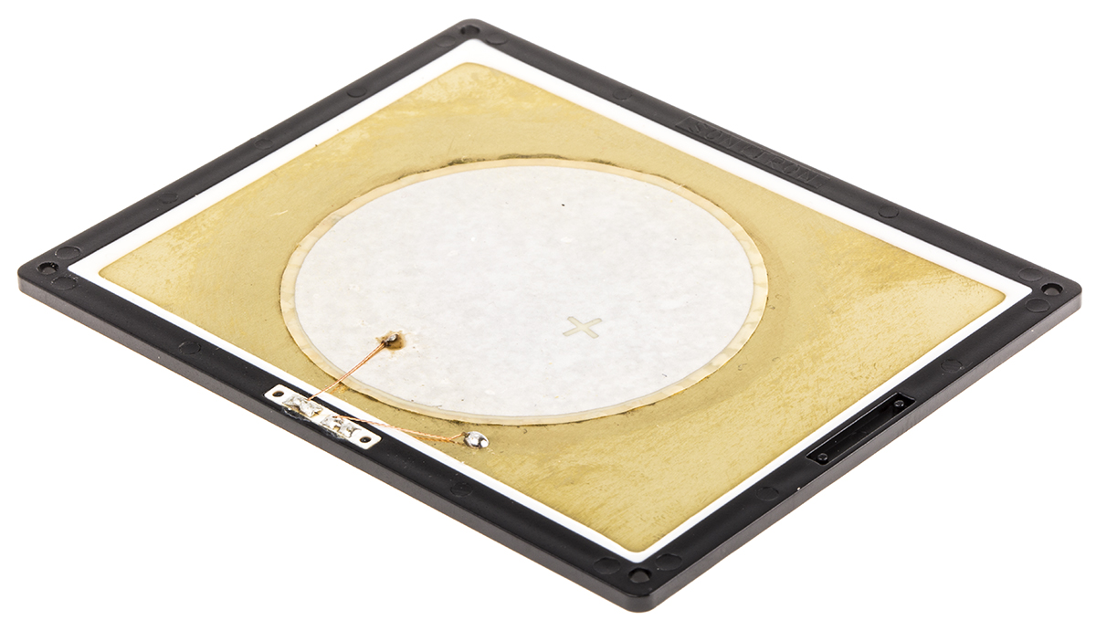 Sonitron Piezoelectric Miniature Speaker, 84 dB 200 Hz, 580 nF 20 kHz, 5 V 25 V 2 mm 70mm 87 mm