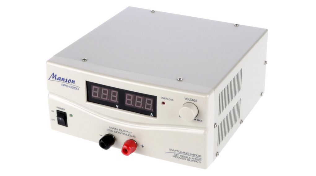 Manson Digital Bench Power Supply 3 V to  15V, 375 W, 25 A Max