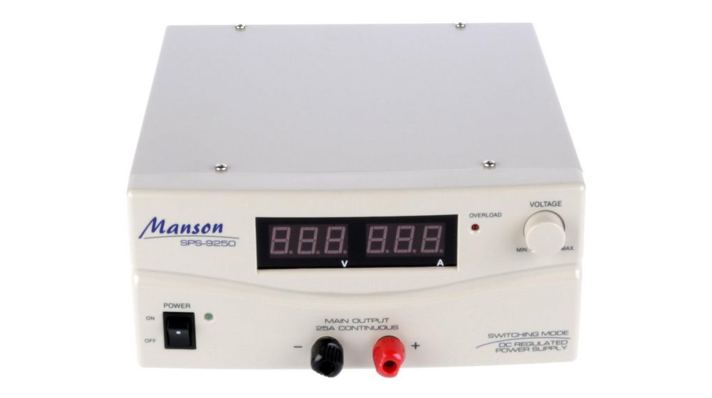 sps9250 Manson Digital Bench Power Supply 3 V to  15V, 375 W, 25 A Max