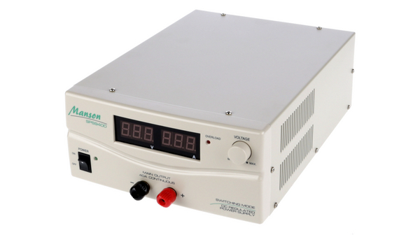 Manson Digital Bench Power Supply, 1-Output 3 V to  15V, 600 W, 40 A Max