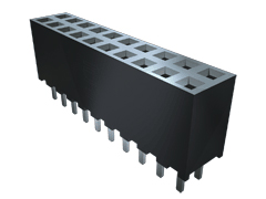 Samtec SQW Series Straight Surface PCB Socket, 14-Contact, 2 Row, 2 mm Pitch Solder