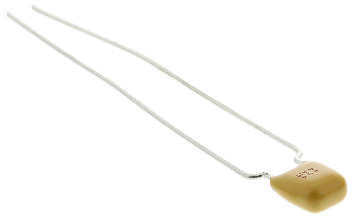 AVX 1 μF Multilayer Ceramic Capacitor, 50V dc, ±20 %, Through Hole Radial