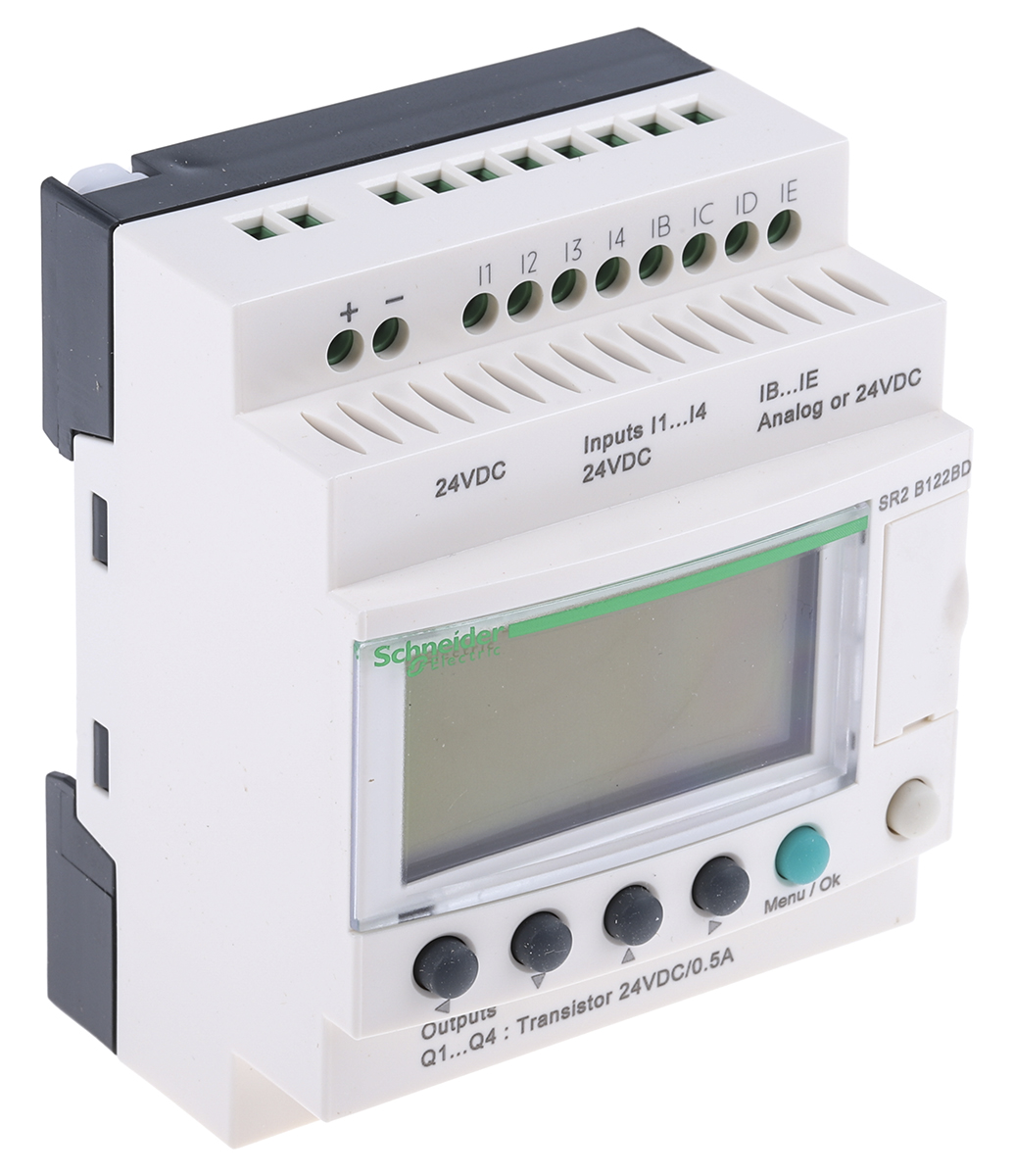 sr2b122bd Schneider Electric Zelio Logic Series Logic Module, Transistor Output, 8-Input, Analogue Input