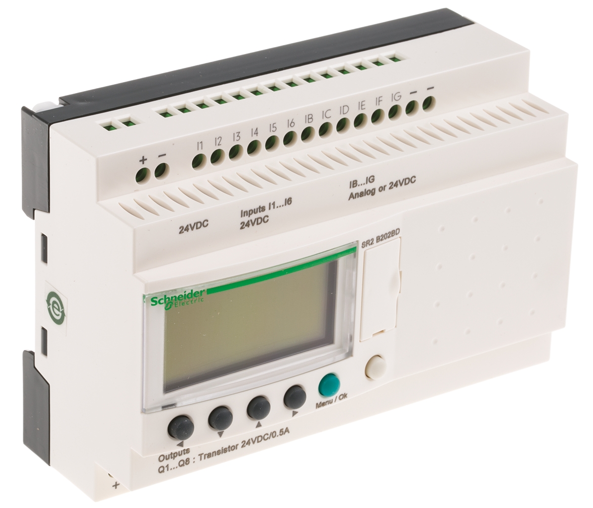 Schneider Electric Zelio Logic Series Logic Module, Transistor Output, 12-Input, Discrete, Analogue Input