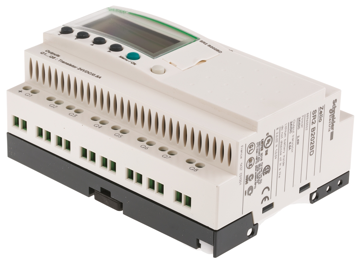 sr2b202bd Schneider Electric Zelio Logic Series Logic Module, Transistor Output, 12-Input, Discrete, Analogue Input