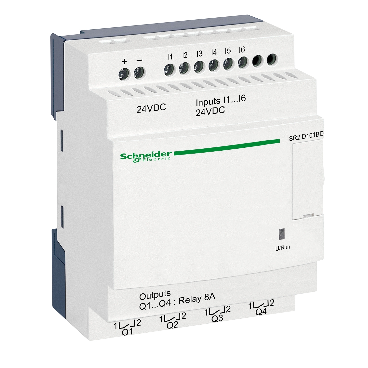 sr2d101bd Schneider Electric Zelio Logic Series Logic Module, Relay Output, 6-Input, Discrete Input