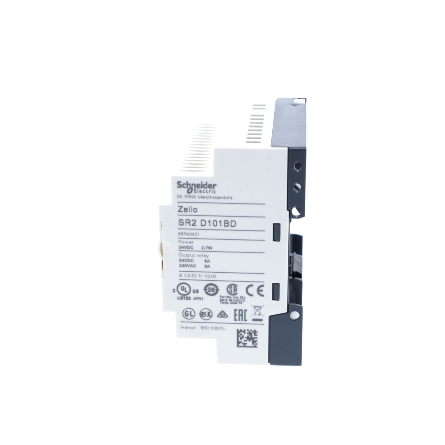 sr2d101bd Schneider Electric Zelio Logic Series Logic Module, Relay Output, 6-Input, Discrete Input