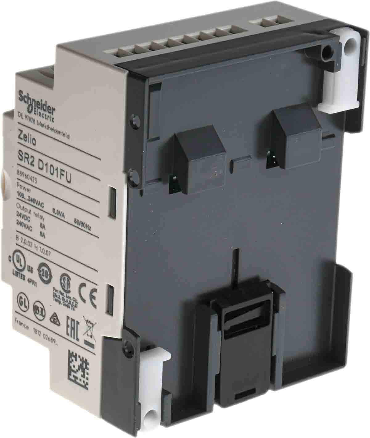 sr2d101fu Schneider Electric Zelio Logic Series Logic Module, Relay Output, 6-Input, Discrete Input