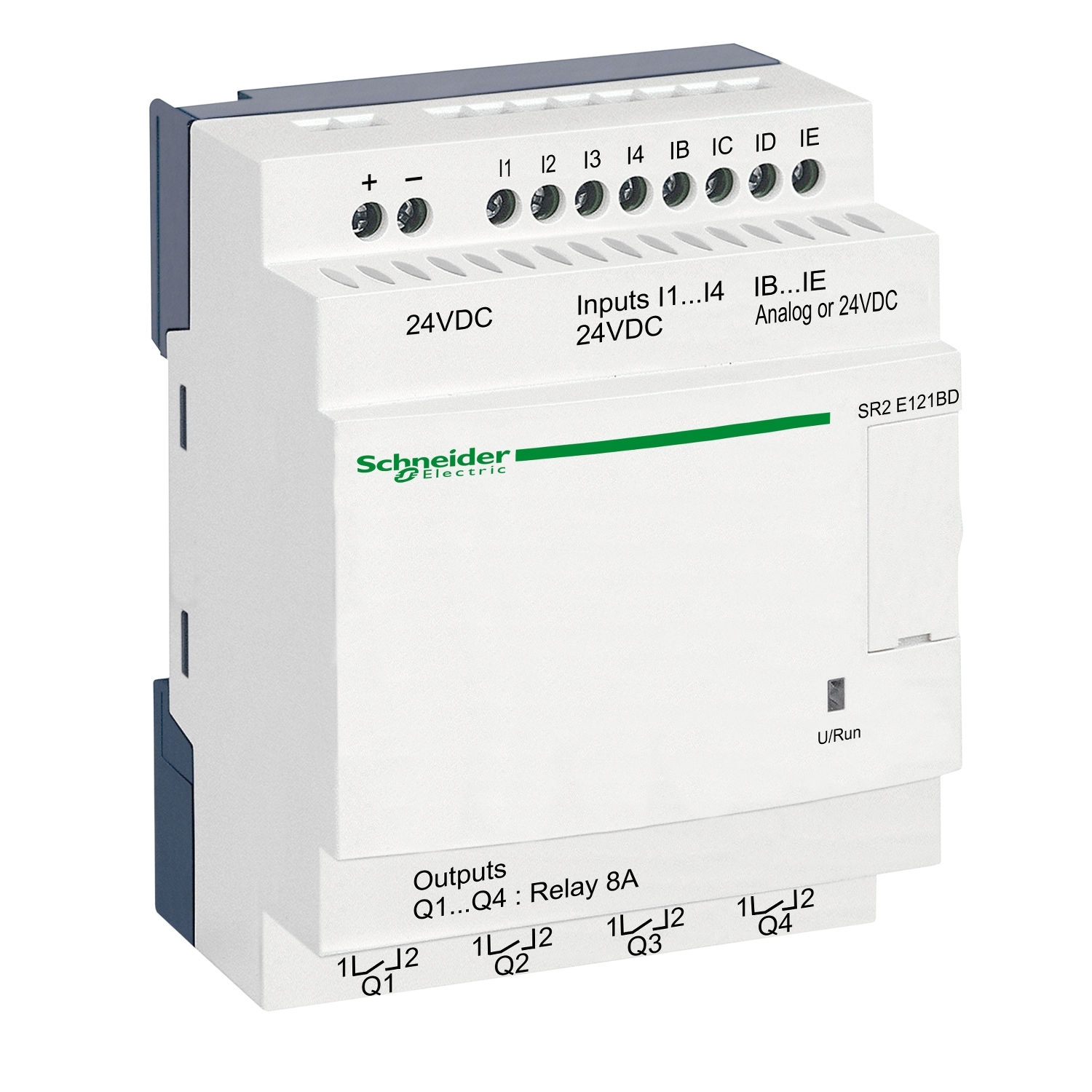 sr2e121bd Schneider Electric Zelio Logic Series Logic Module, Relay Output, 8-Input, Discrete, Analogue Input