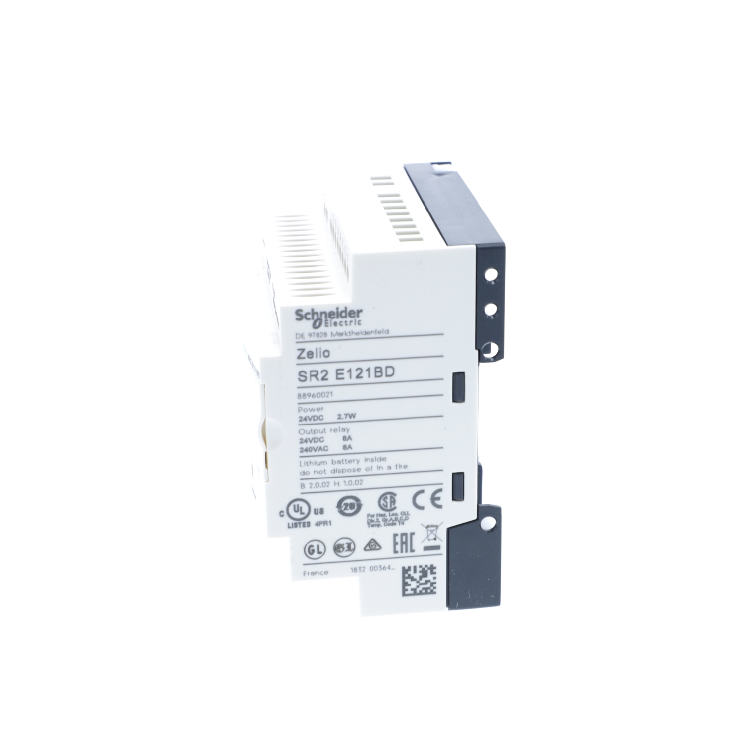 sr2e121bd Schneider Electric Zelio Logic Series Logic Module, Relay Output, 8-Input, Discrete, Analogue Input
