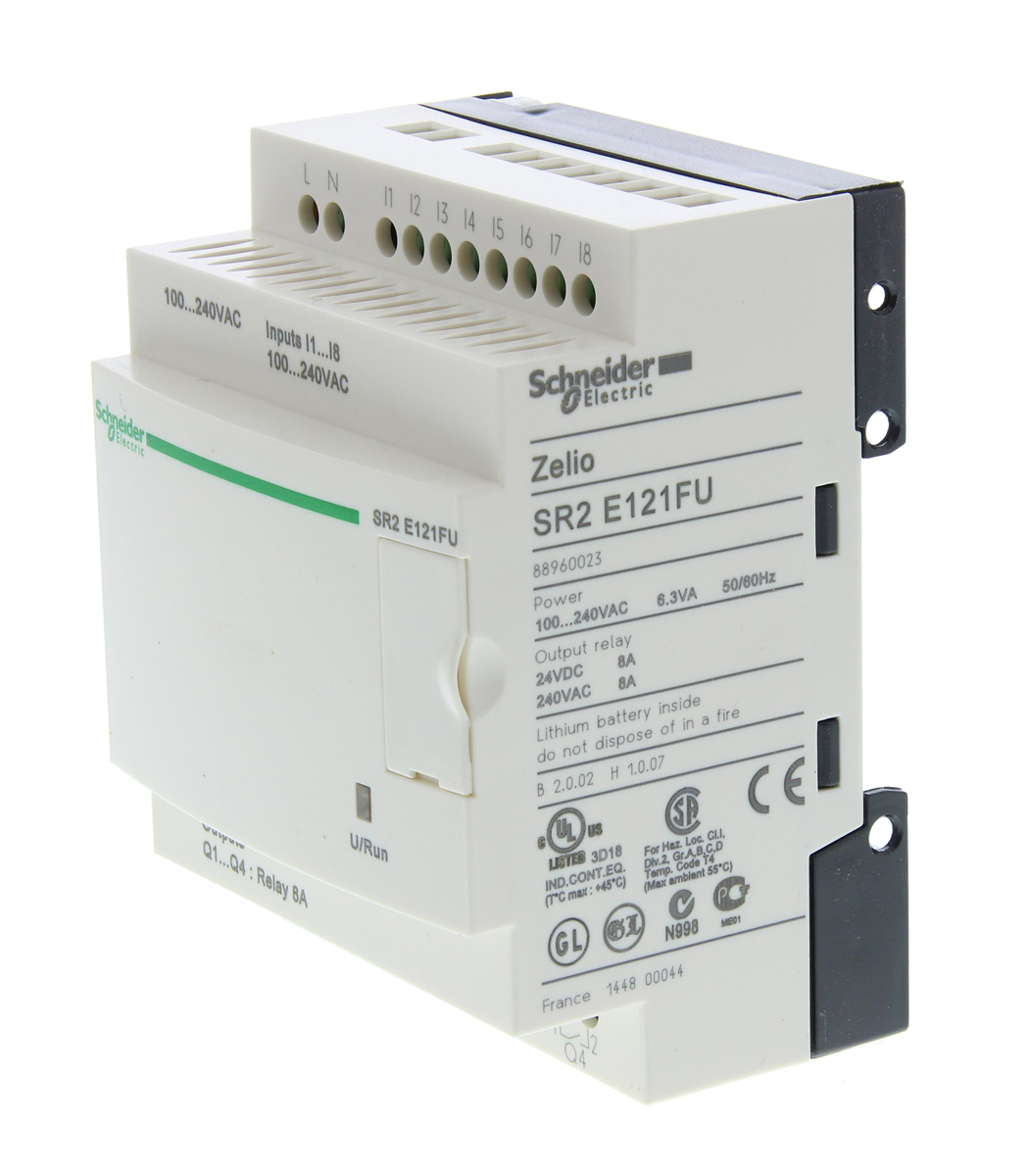 Schneider Electric Zelio Logic Series Logic Module, Relay Output, 8-Input, Discrete Input