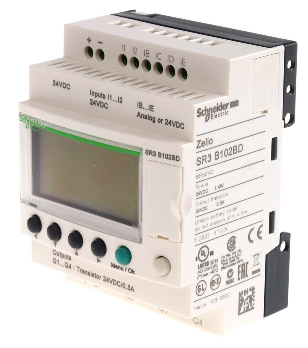 Schneider Electric Zelio Logic Series Logic Module, Transistor Output, 6-Input, Analogue Input