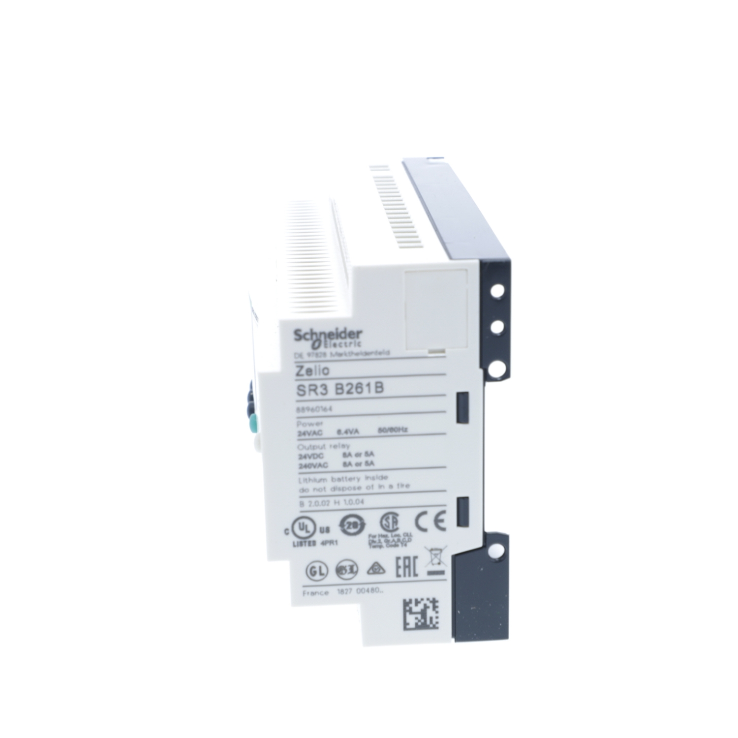 sr3b261b Schneider Electric Zelio Logic Series Logic Module, Relay Output, 16-Input, Discrete Input