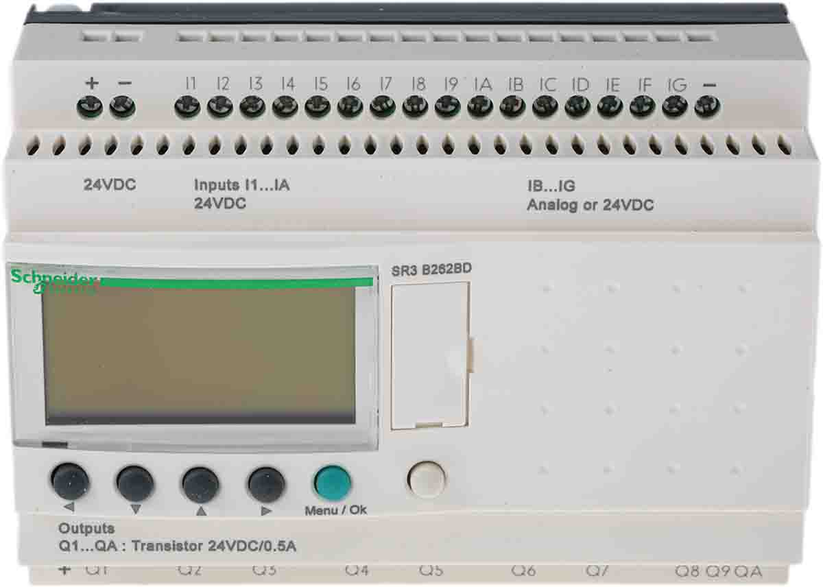 sr3b262bd Schneider Electric Zelio Logic Series Logic Module, Transistor Output, 16-Input, Analogue Input