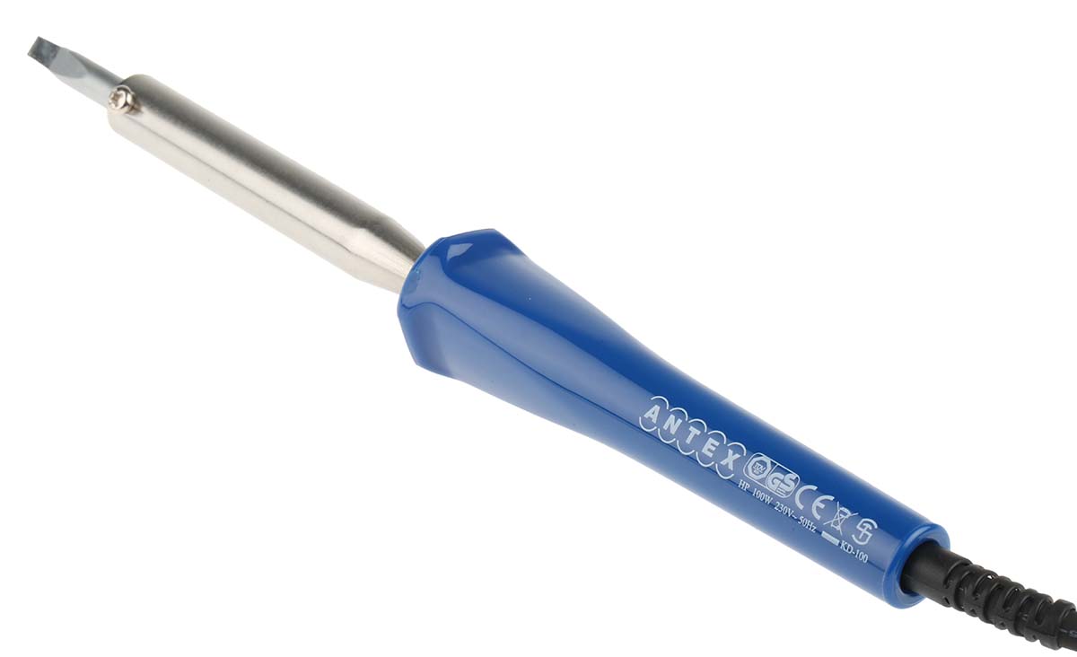 sr8x27a Antex Electronics Electric Soldering Iron, 230V, 100 W, for use with Soldering Work with Lead Free Solder