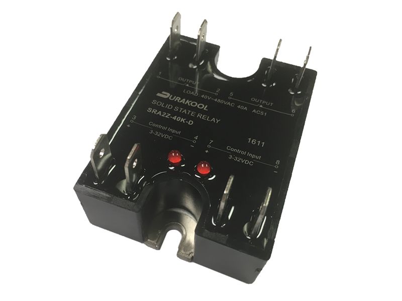 Durakool SRA2 Series Solid State Relay, 25 A Load, Plug-in Mount, 480 V ac Load, 32V dc Control