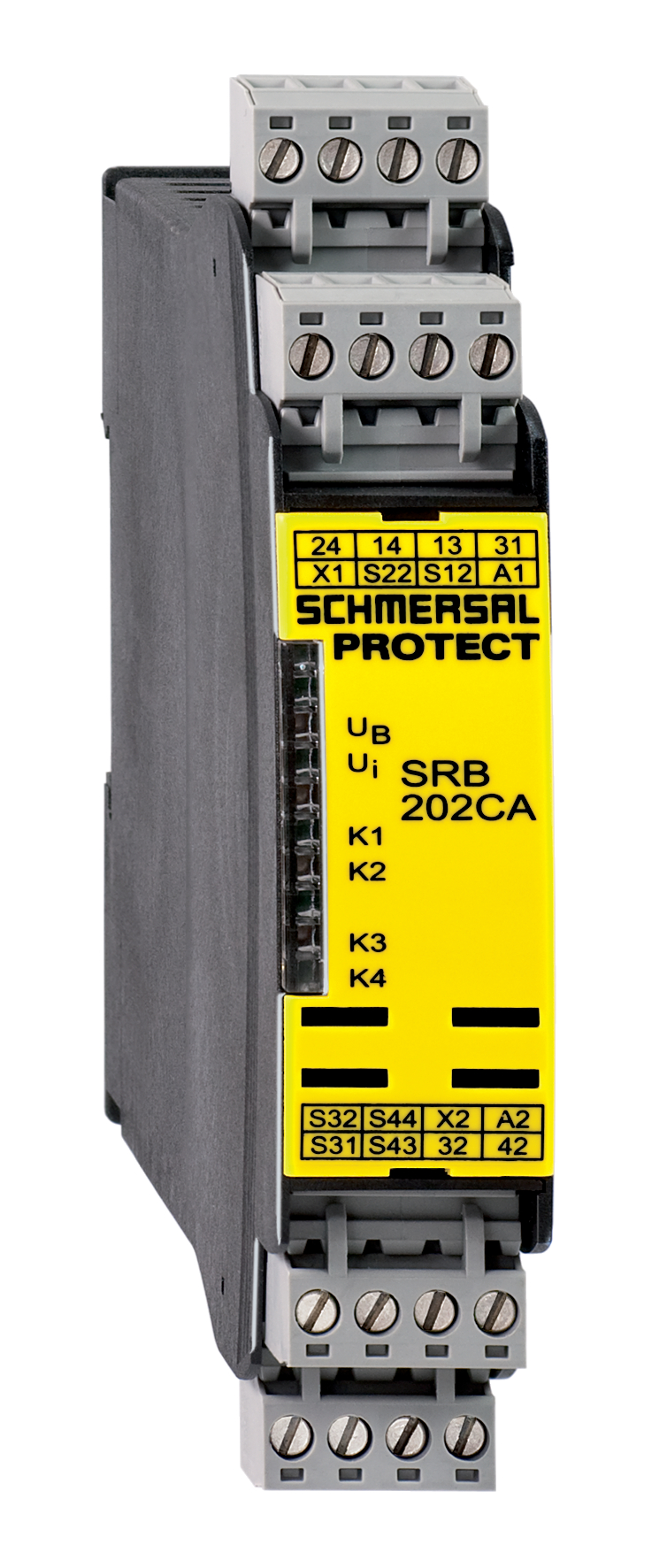 srb202caqt-24vdc Schmersal SRB 202CA, 24V dc Safety Relay, 2 Safety Contacts, 2