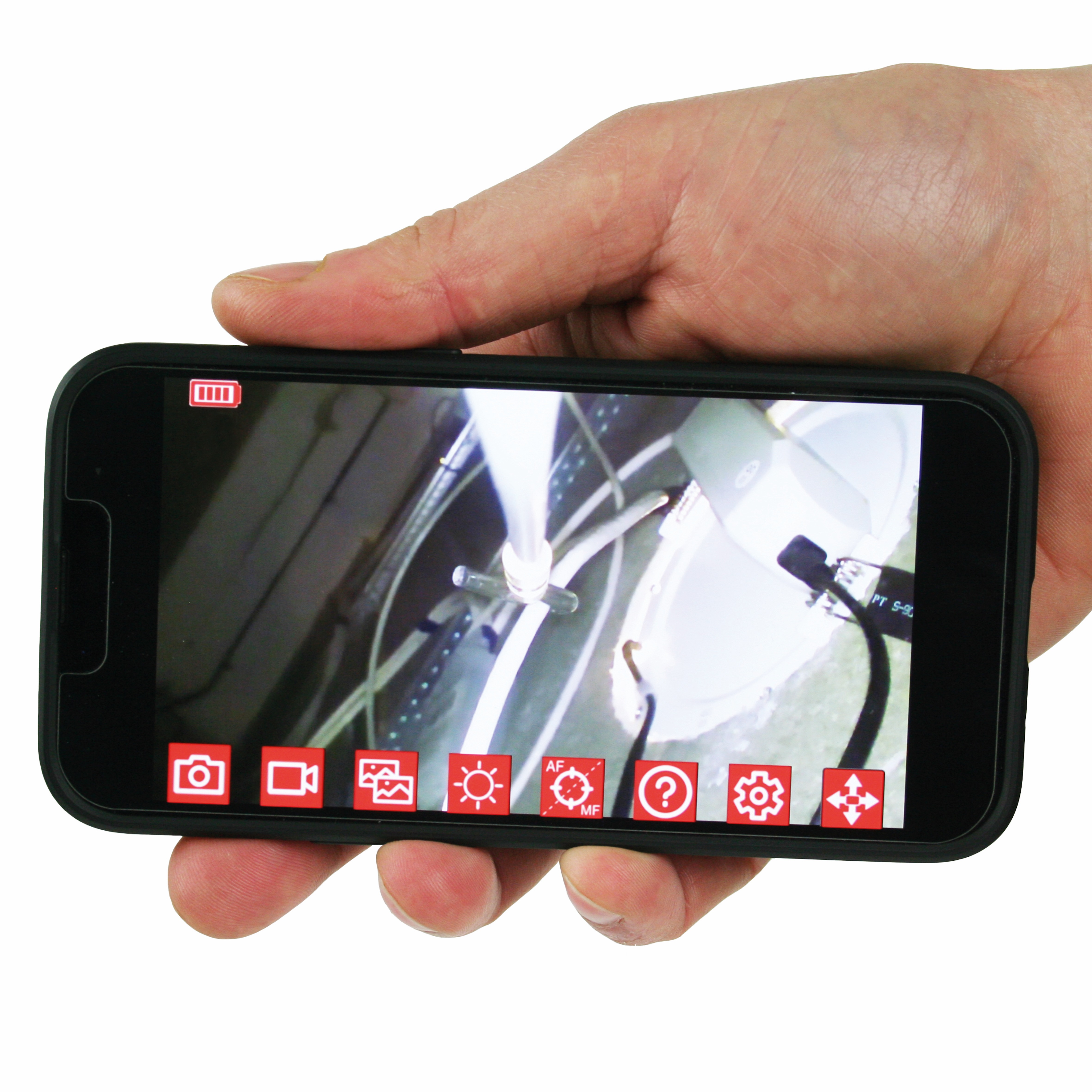 srcamv65 SuperRod SRCAMV6.5 40 mm probe Inspection Camera, 7.7 cm Probe Length, 720 x 1280 pixel Resolution, LED Illumination,