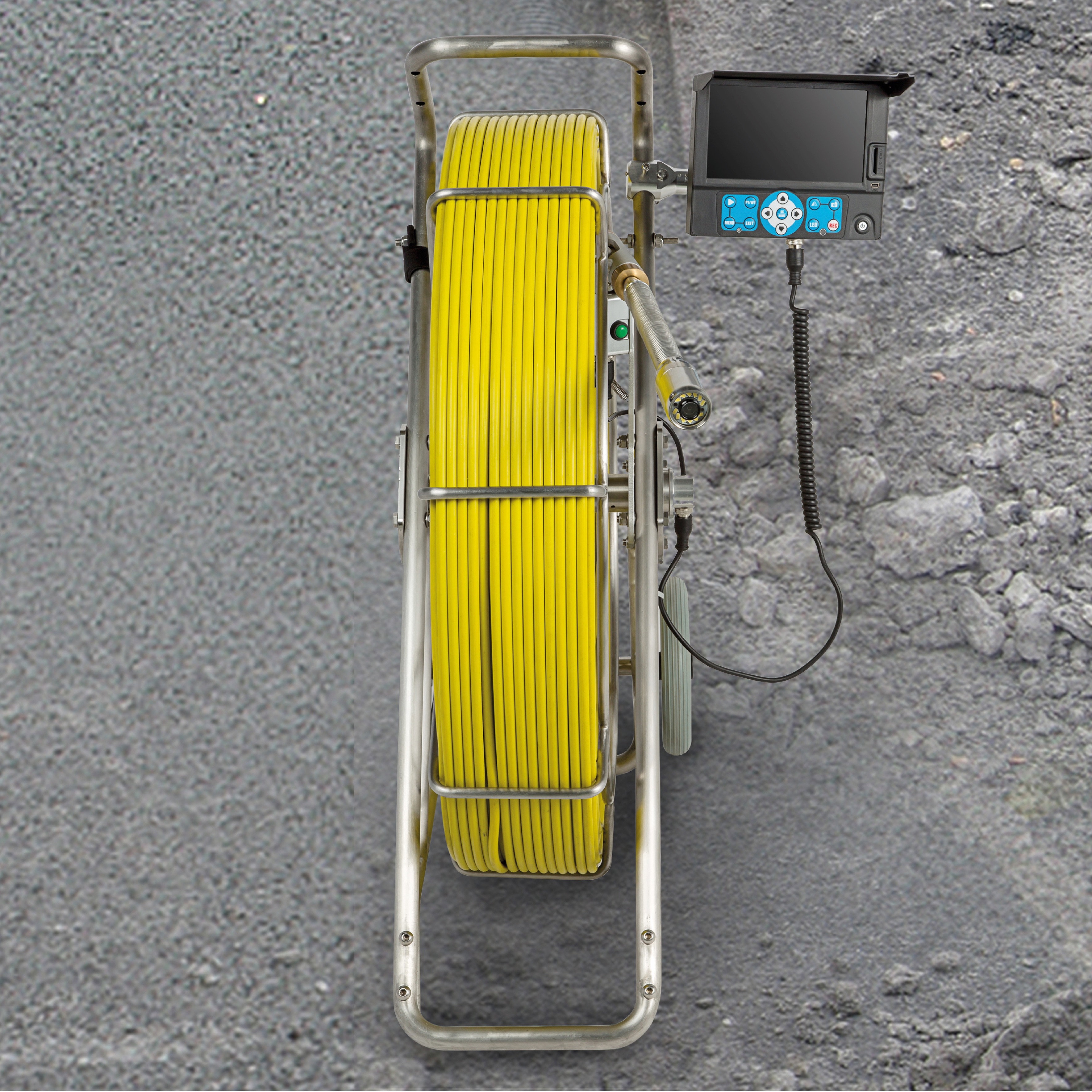 srcamv81 SuperRod SRCAMV8.1 50 mm probe Inspection Camera, 120 m Probe Length