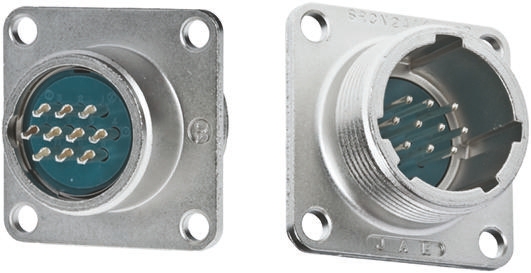 JAE Circular Connector, 7 Contacts, Panel Mount, Miniature Connector, Plug, Male, SRCN Series