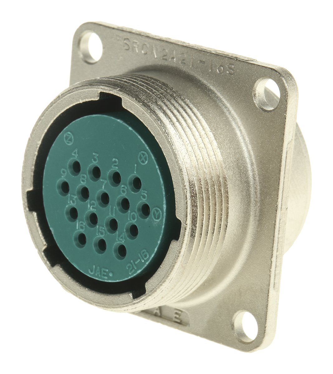 JAE Circular Connector, 16 Contacts, Panel Mount, Miniature Connector, Socket, Female, SRCN Series