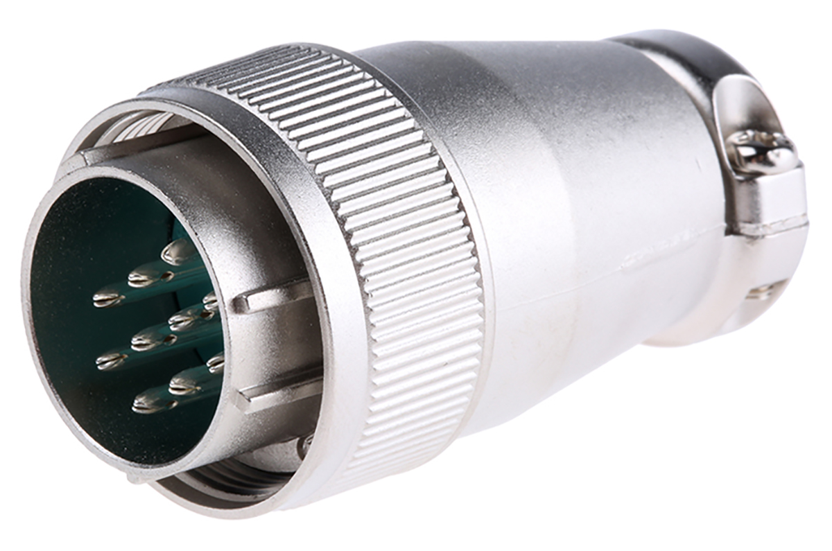 JAE Circular Connector, 10 Contacts, Cable, Miniature Connector, Plug, Male, SRCN Series