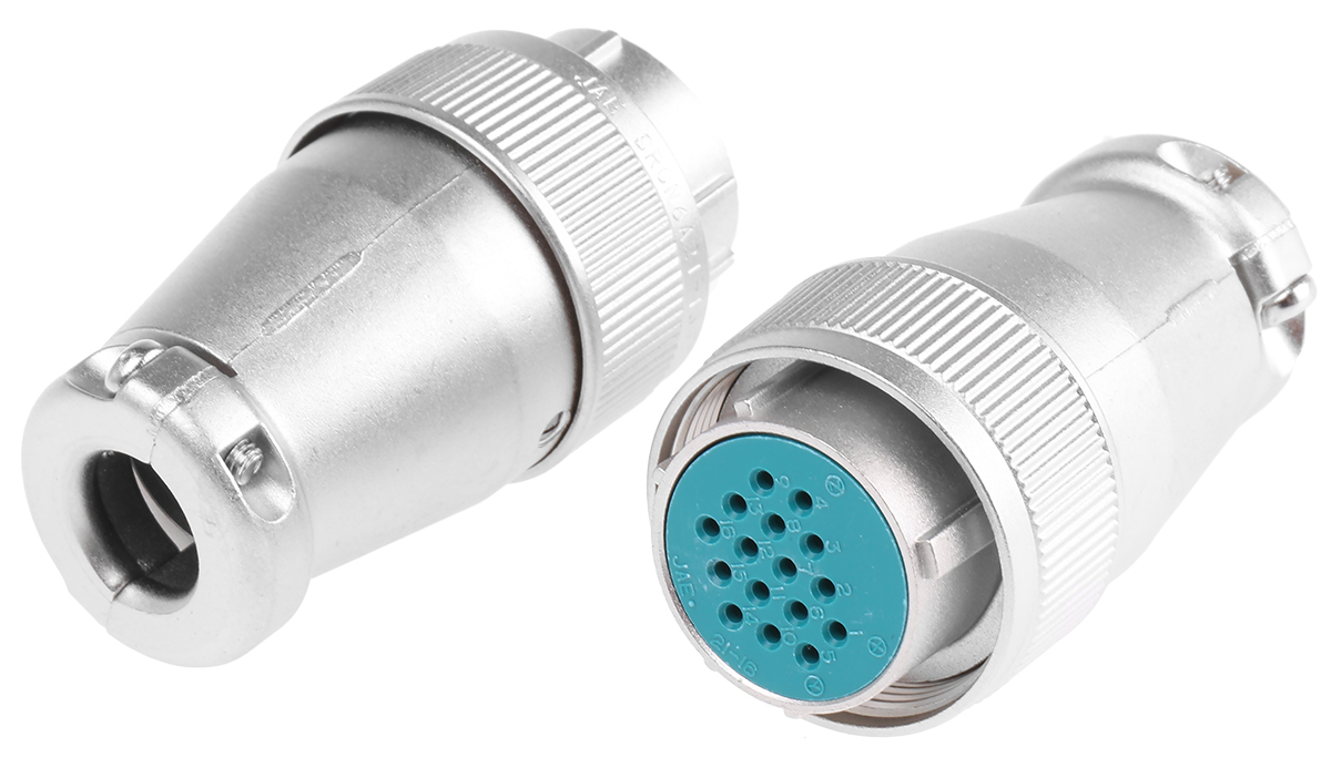 JAE Circular Connector, 16 Contacts, Cable, Miniature Connector, Plug, Female, SRCN Series