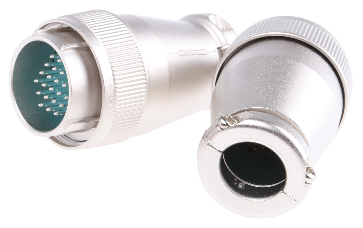 JAE Circular Connector, 24 Contacts, Cable, Miniature Connector, Plug, Male, SRCN Series