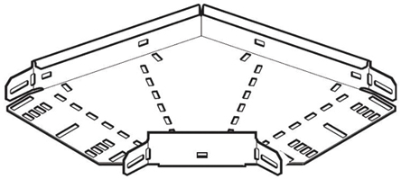 Legrand Heavy Duty 90° Flat Bend Hot Dipped Galvanised Steel Cable Tray Accessory, 150mm Width, 50 mm Depth