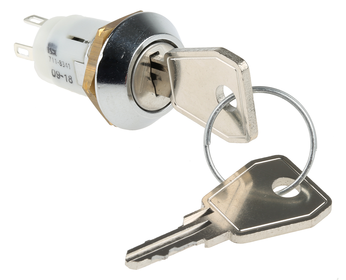 Lorlin Key Switch, SPCO, 5A 3-Way Random-Key