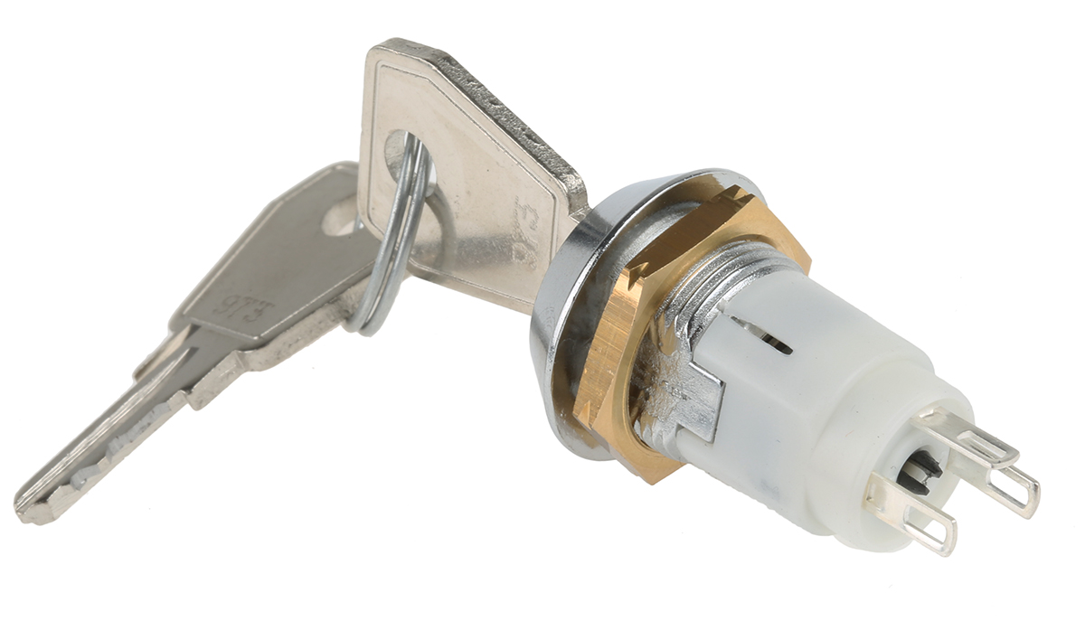 srl-5-f-d-2 Lorlin Key Switch, SPCO, 5A 3-Way Random-Key