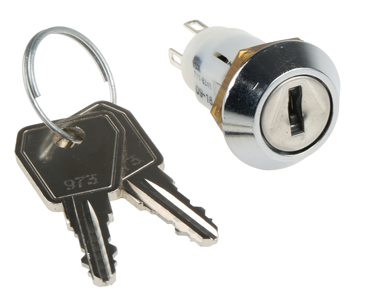 srl-5-f-d-2 Lorlin Key Switch, SPCO, 5A 3-Way Random-Key