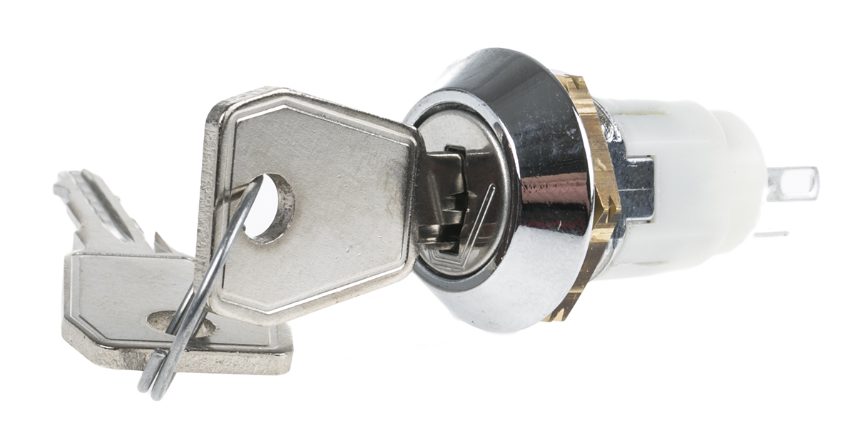 Lorlin Key Switch, SPCO, 1A 3-Way Common-Key