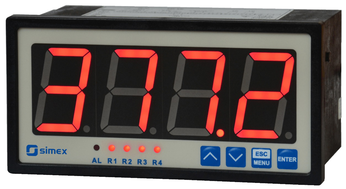 Simex SRP-147 LED Multi-Function Panel Meters for 0 to 10 V,  67 mm  x 137 mm