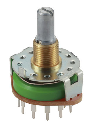 Alps Alpine SRRM, 4 Position 3P4T Rotary Switch, 250mA, Terminal