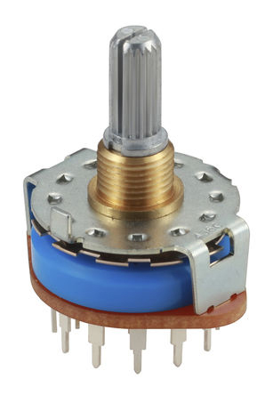 Alps Alpine SRRM, 3 Position 4P3T Rotary Switch, 250mA, Terminal