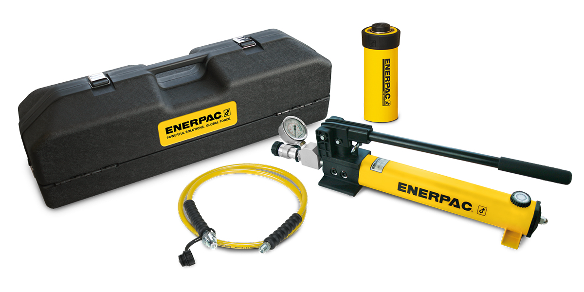 Enerpac, Portable Low Height Hydraulic Cylinder, SRS100PGH Single Acting 10 t 11 mm