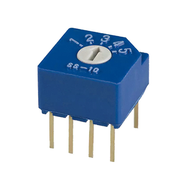 Nidec Components SS-10 SP6T Rotary Switch, 100mA, Solder