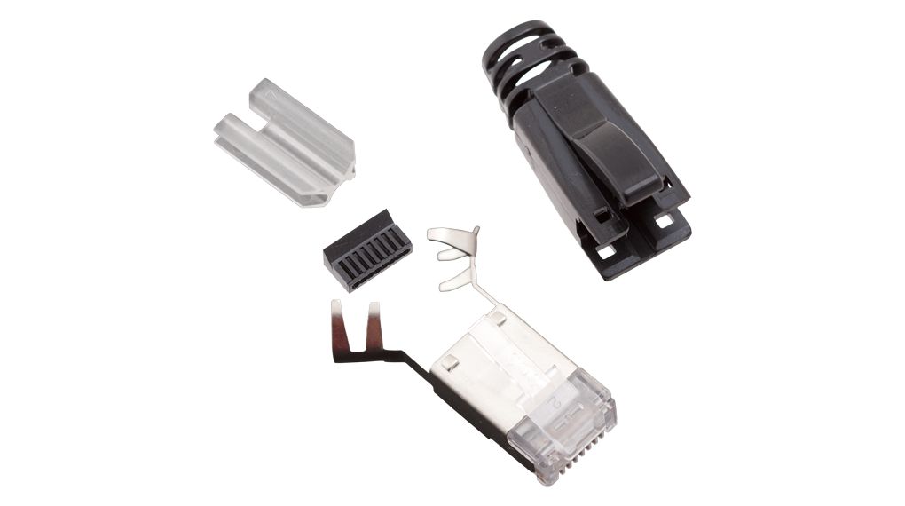 Bekina SS-3920 Series Ethernet Connector Male, Cable, Cat6a Shielded 1 Port 8 Way