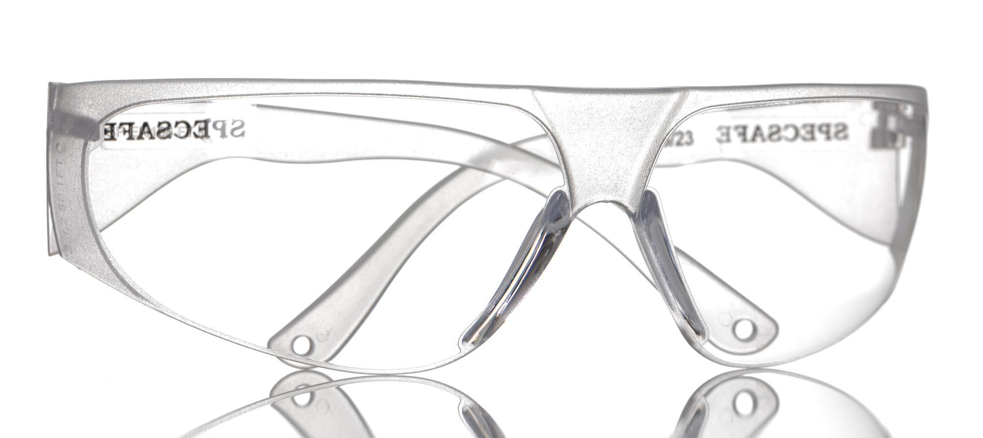 C-Safe Safety Spectacles, UV Protection, Clear, Clear Polycarbonate Lens