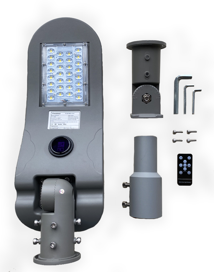 ss3000 TradeTuff Eco Solar Solar Powered LED Floodlight, 30 LED, 80 W Warm White, 3000 lm, IP65, 12.8V