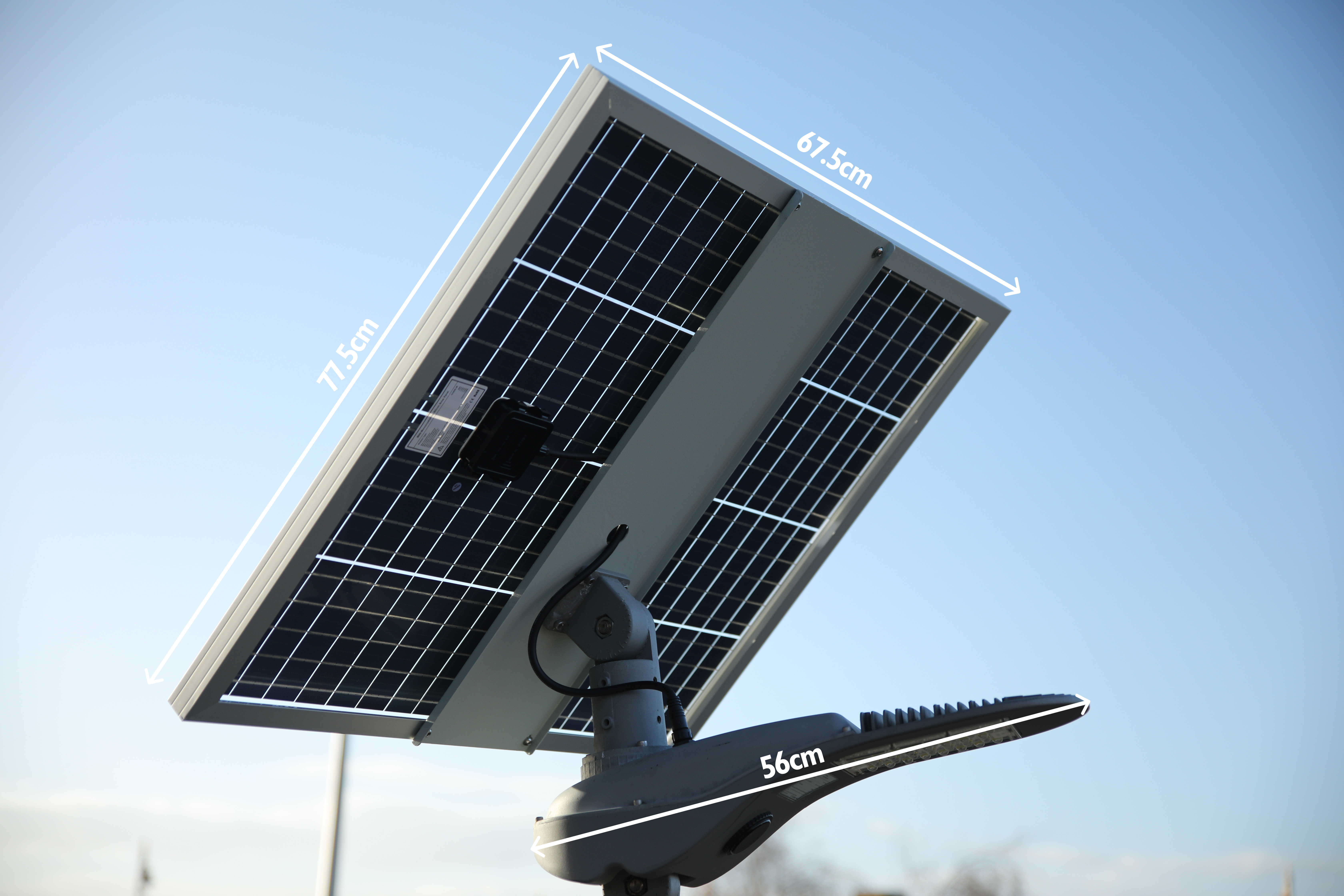 ss3000 TradeTuff Eco Solar Solar Powered LED Floodlight, 30 LED, 80 W Warm White, 3000 lm, IP65, 12.8V