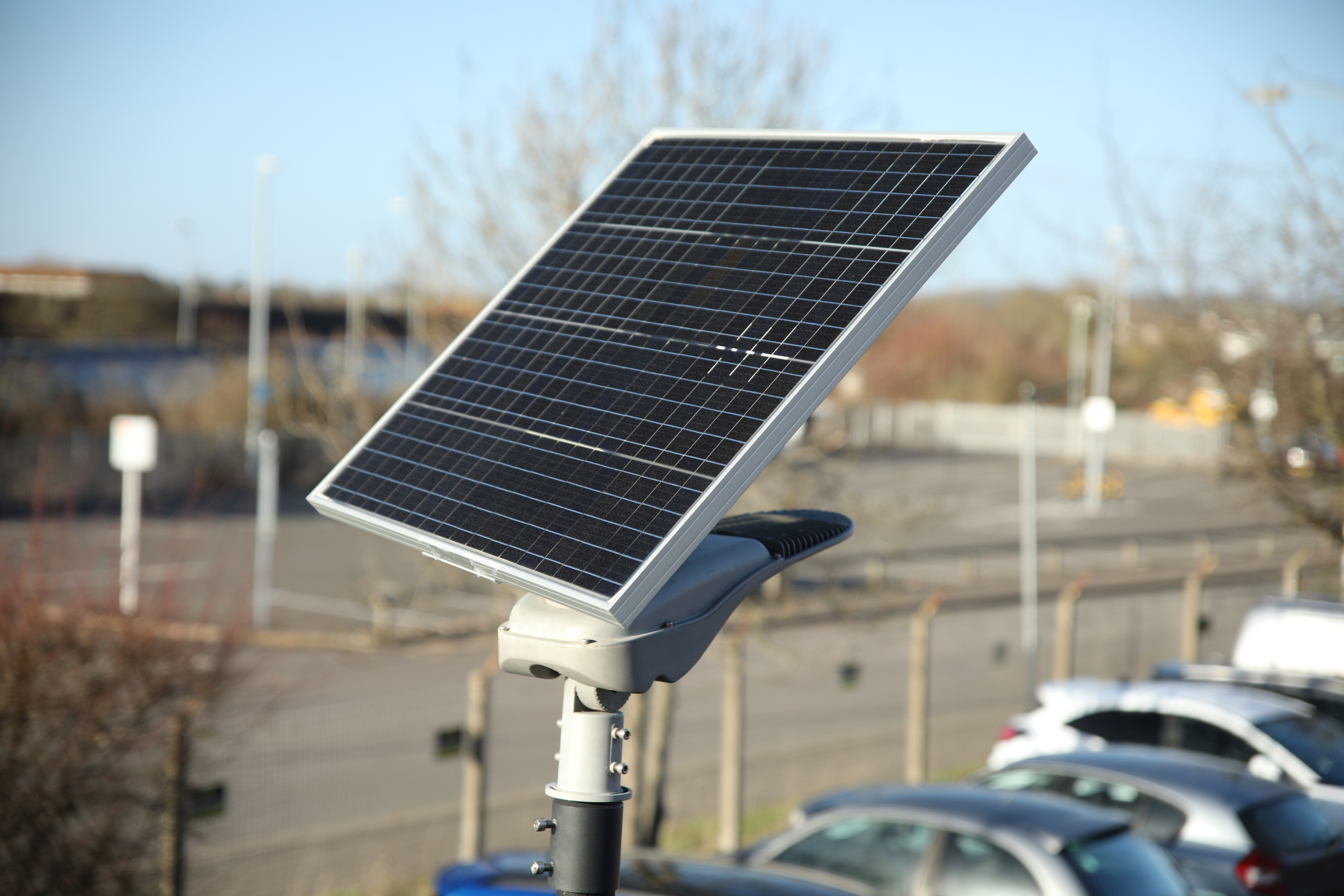 ss3000 TradeTuff Eco Solar Solar Powered LED Floodlight, 30 LED, 80 W Warm White, 3000 lm, IP65, 12.8V