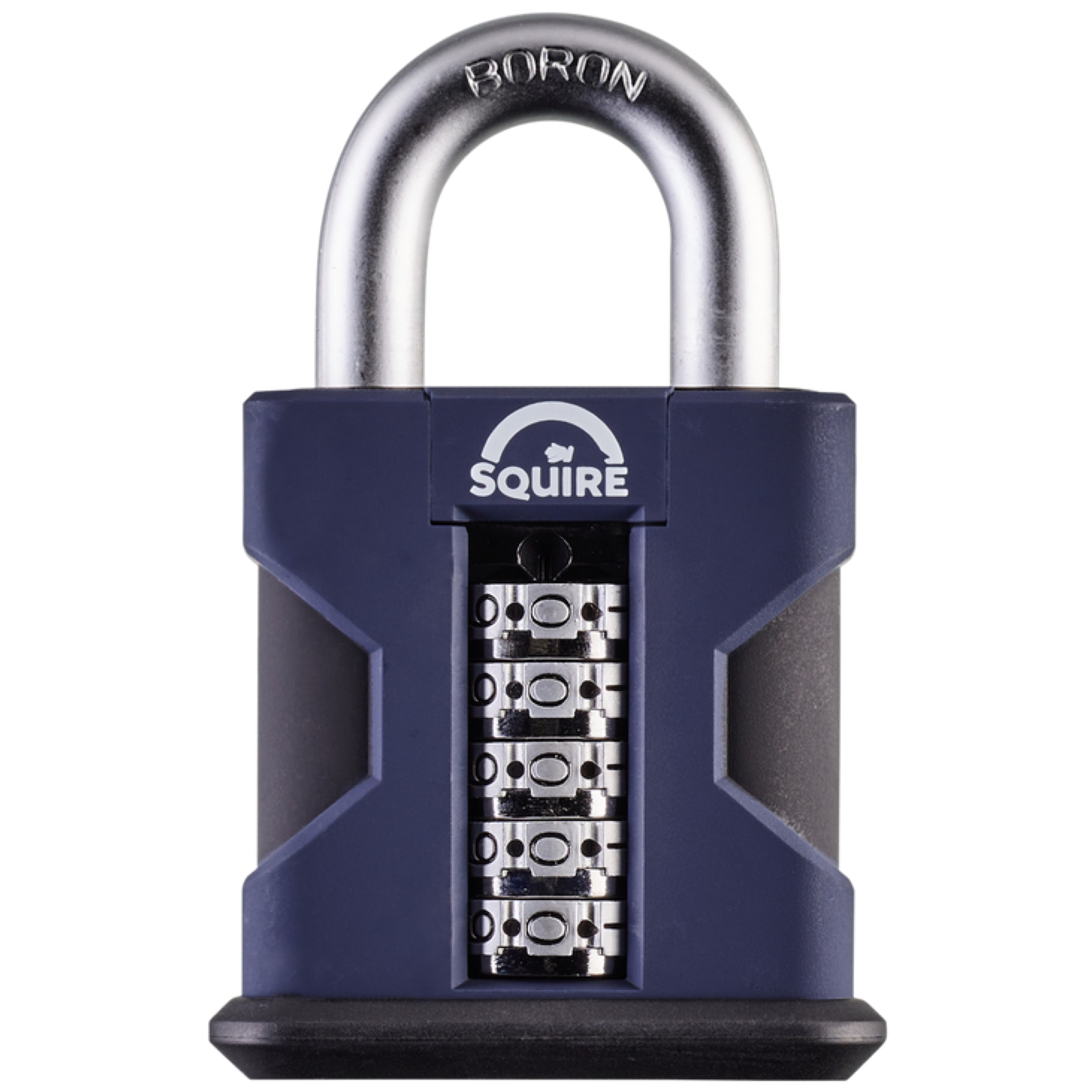 Squire Padlock Steel Padlock Weatherproof, 10 mm Shackle, 55 mm Body