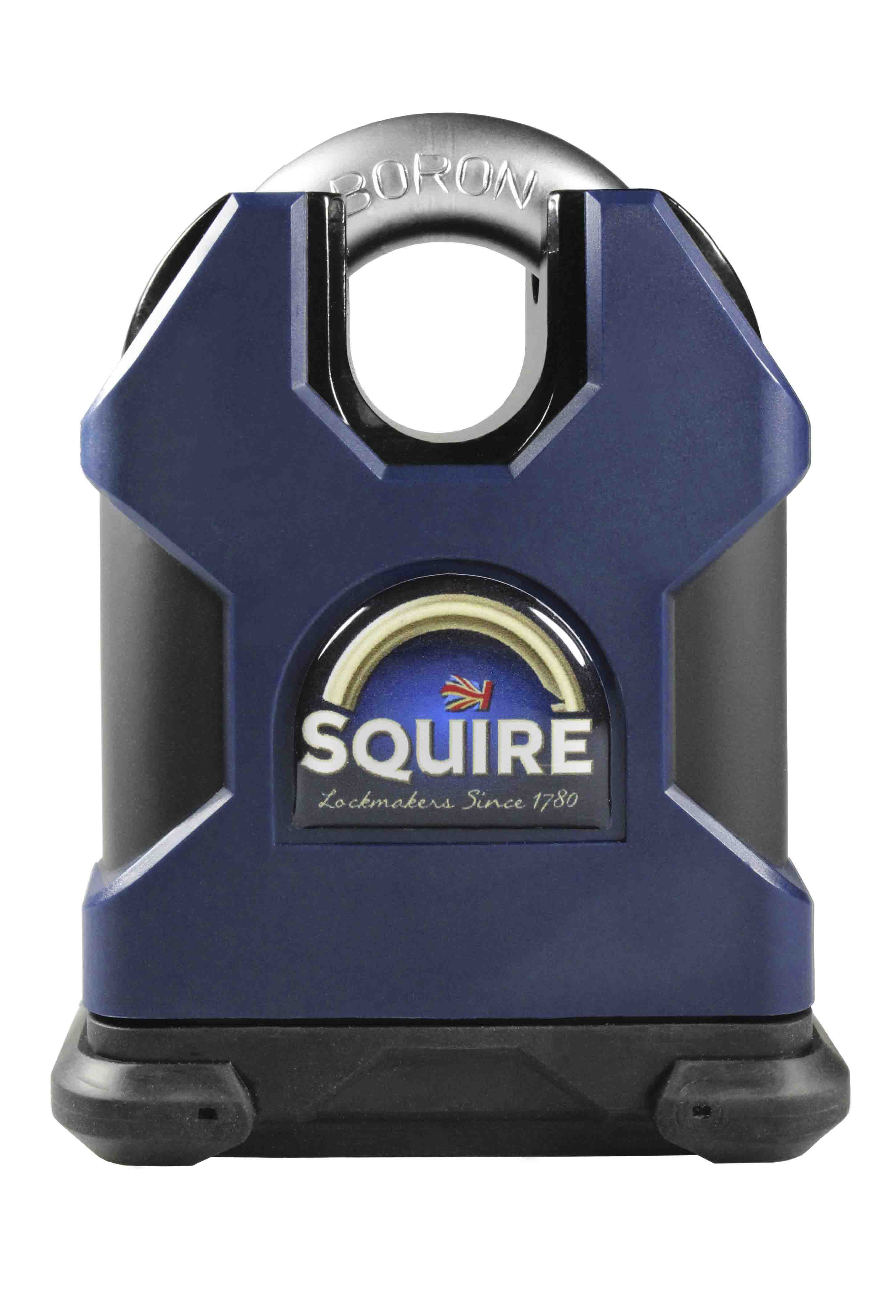 Squire Keyed Boron Alloy, Steel Steel Padlock Weatherproof, 12.7 mm Shackle, 65mm Body