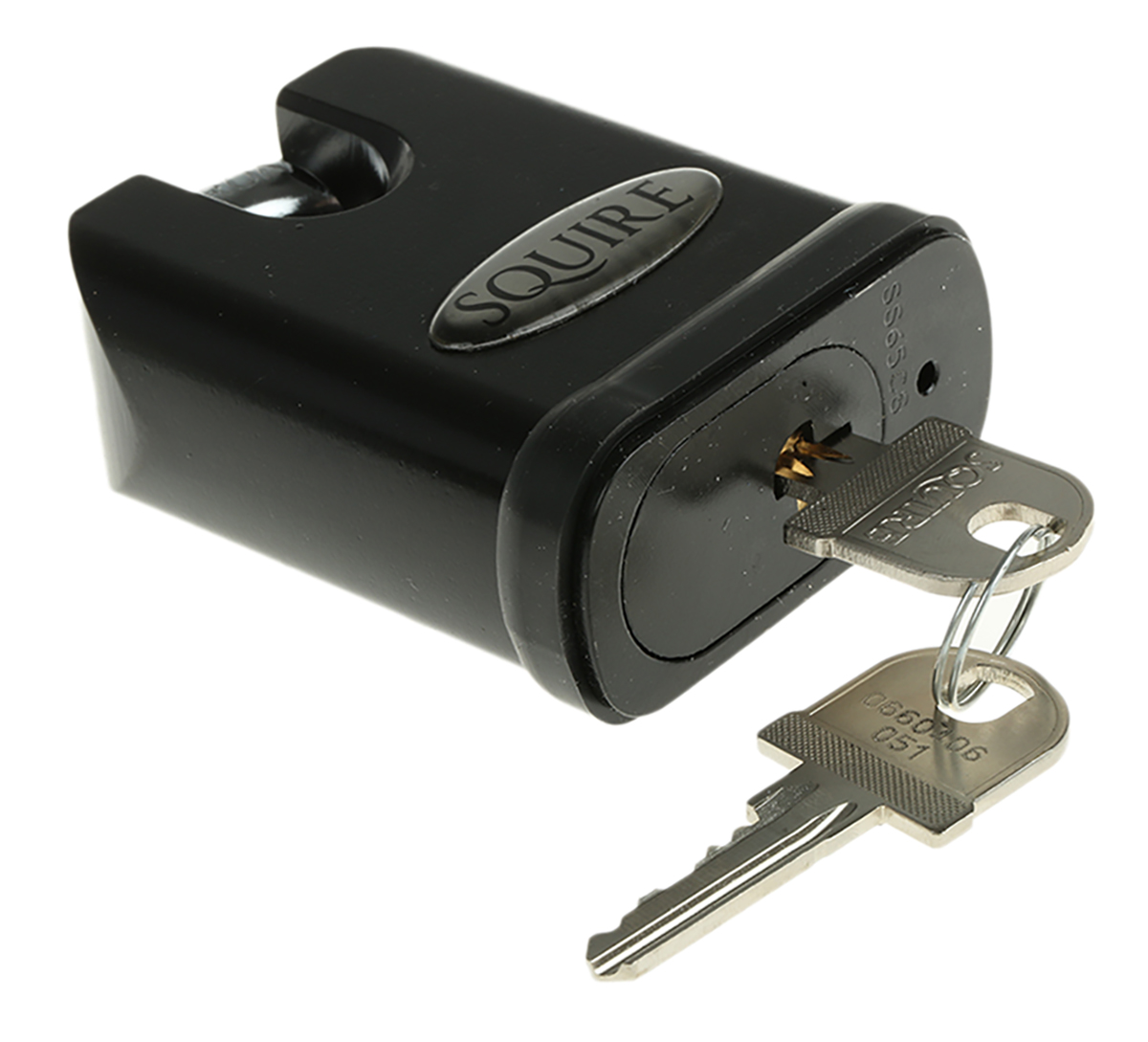 ss65cs-rs Squire Keyed Boron Alloy, Steel Steel Padlock Weatherproof, 12.7 mm Shackle, 65mm Body