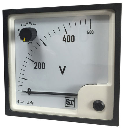 Sifam Tinsley SS94 Series Analogue Voltmeter AC, 92 mm, 92 mm
