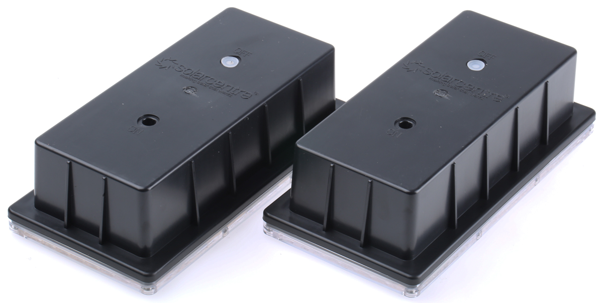 ss9787 Solar Centre Rectangular Rectangular LED Bulkhead Light Lamp Supplied, IP67, PAVERLIGHT